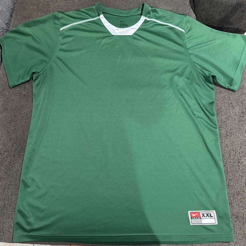 Nike Men's Short Sleeve Green Tee